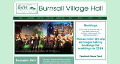 Desktop Screenshot of burnsallvillagehall.org.uk